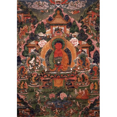 Grafika Buddha Amitabha in His Pure Land of Suvakti 2000 Teile Puzzle Grafika-T-00600