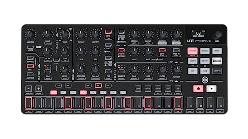 IK Multimedia UNO Synth PRO X, Paraphonic dual-filter analog synthesizer with paraphonic sequencer, integrated FXs and CV connections