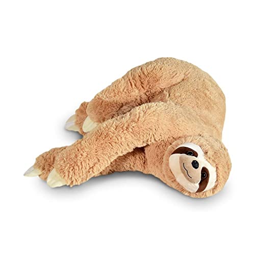 MikaMax Sloth Pillow – XL – Faultier Kuscheltier – XXL Kuscheltier – Teddy – Babyshower - Babyparty Geschenke – Super Weich - 90 cm – 35 Inch