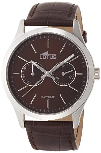 Lotus Herren-Armbanduhr XL Analog Quarz Leder 15956/2