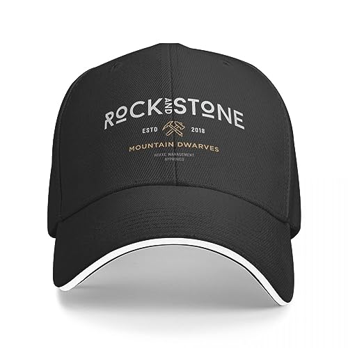 Basecap Deep Rock Galactic Rock und Stein Weiße Kappe Baseballkappe Baseballkappe Trucker-Hüte für Männer Damen