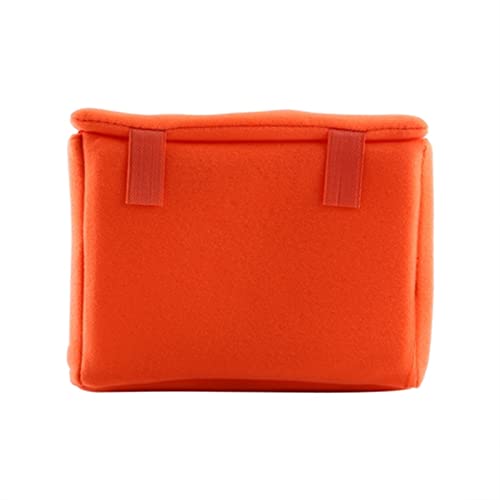 SENHE Tragbare SLR-Kamera-Einsatztasche, Innenteilung, gepolsterte Schutztasche für DSLR-Kameratasche, Oranje
