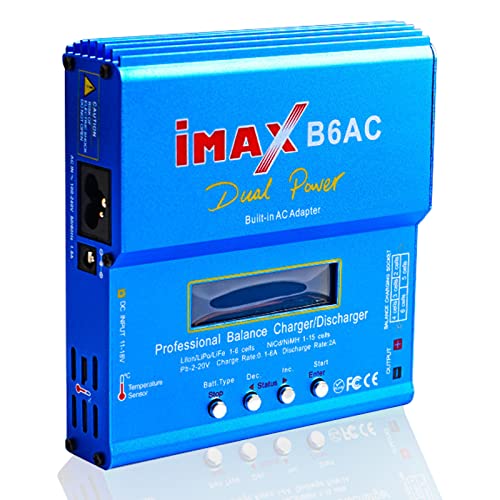 WANGCL IMAX B6AC Lipo Akku Ladegerät B6 80W Digital LCD Lipo Ladegerät 11-18V mit Adapter für Blei-Acid NI-CD/NI-MH 1-6S LI-PO