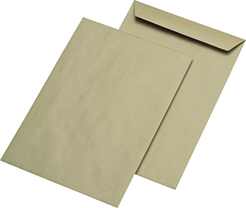 Elepa - rössler kuvert 30005510 Versandtaschen B4 ohne Fenster, gummiert, 110 g/qm, 250 Stück, braun