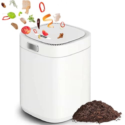 Küchenkomposter, intelligenter Komposter für Lebensmittelabfälle mit 500 W, 2,5 l Fassungsvermögen, DREI Arbeitsmodi, Desodorierung, langsames Mahlen, Aktivkohlefilter