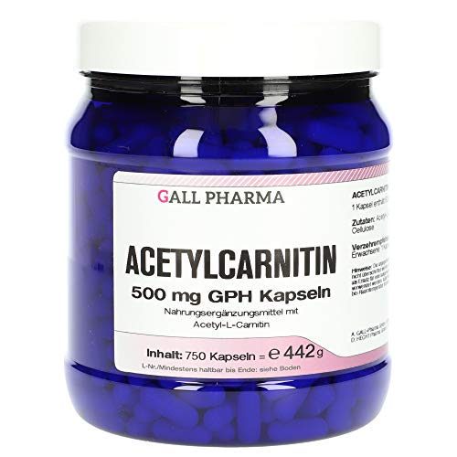 Gall Pharma Acetylcarnitin 500 mg GPH Kapseln, 1er Pack (1 x 750 Stück)