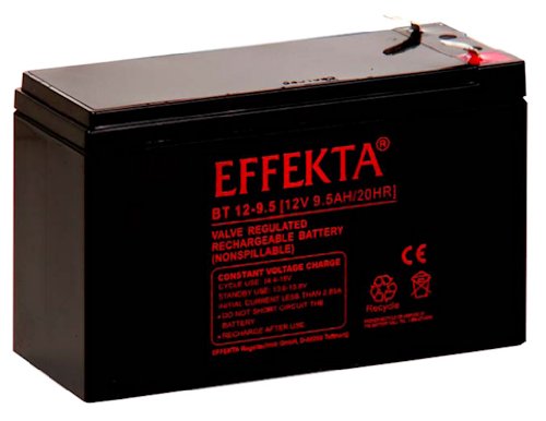 Effekta AGM Akku Batterie Typ BT12-9,5 12V 9,5Ah Anschluß 6,3mm