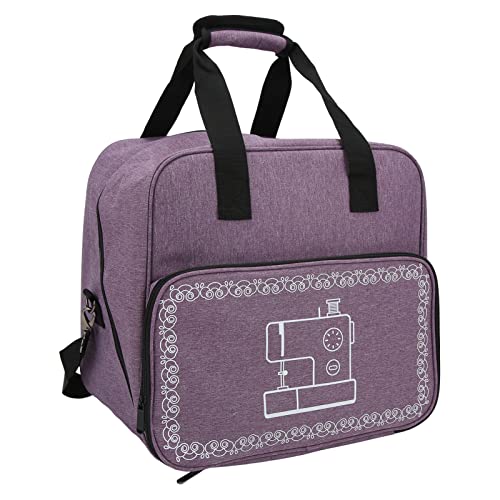 Nähmaschinen-Etui, mehrere Taschen, Design Nähmaschinentasche für Zuhause für Reisen (lila)