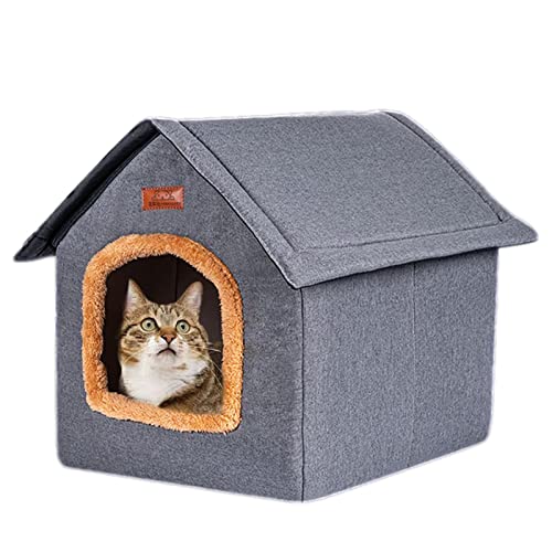 Haustier Haus im Freien | Tragbare Katzenbetten mit abnehmbarem Design | Atmungsaktive abnehmbare Hundehütte Indoor Ourdoor für Katzen, Hunde, Kätzchen und kleine Haustiere Pratvider