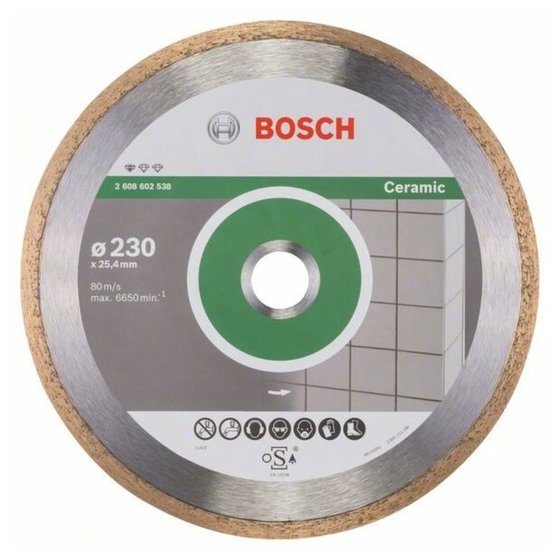 Bosch - Diamanttrennscheibe Standard for Ceramic, 230 x 25,40 x 1,6 x 7mm