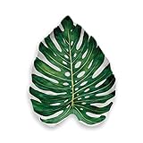 Epicurean Amazon Floral Monstera Leaf Melaminplatte