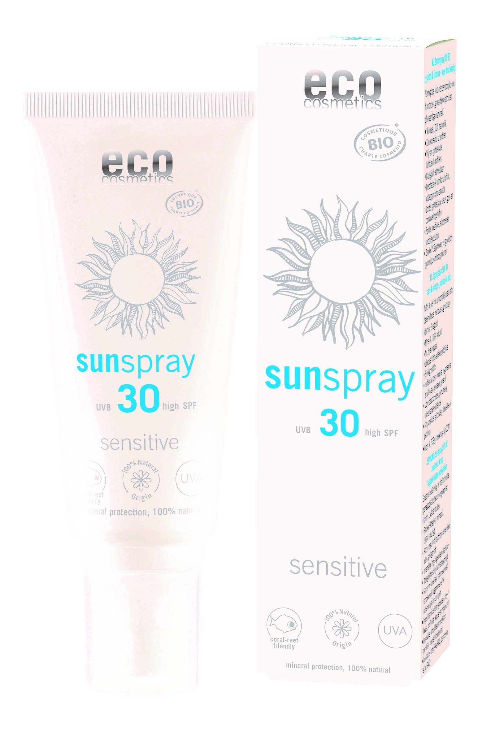 eco cosmetics Sonnenschutz Sonnenspray sensitive 100 ml