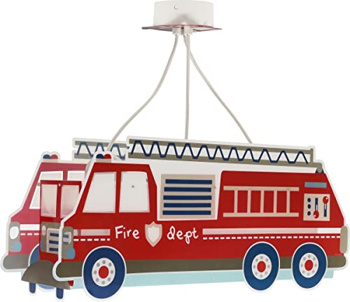 Dalber kinderlampe Pendelleuchte Hängelampe Fire Truck Feuerwehrauto