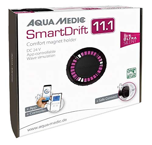 Aqua Medic SmartDrift 11.1 Kompakte „Ultra Silent“ Strömungspumpe, Steuerung über App oder Controller (inkl.)