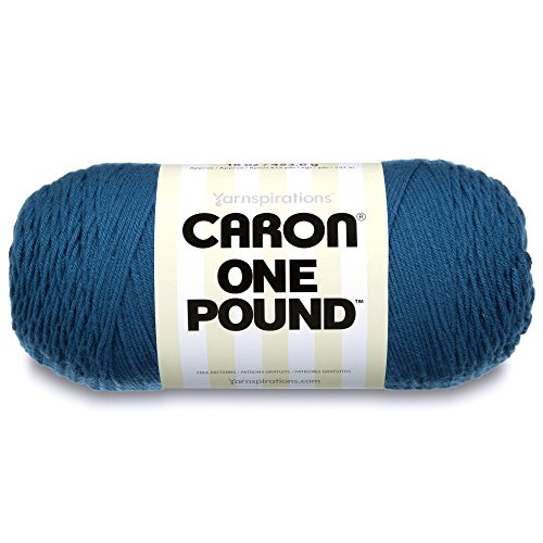 Caron One Pound Solids Garn, Stärke 4, 100% Acryl, für Häkeln, Stricken und Basteln, 1 Stück