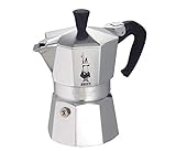 Bialetti - Moka Express: Ikonische Espressomaschine für die Herdplatte, macht echten Italienischen Kaffee, Moka-Kanne 12 Tassen (600 ml), Aluminium, Silber