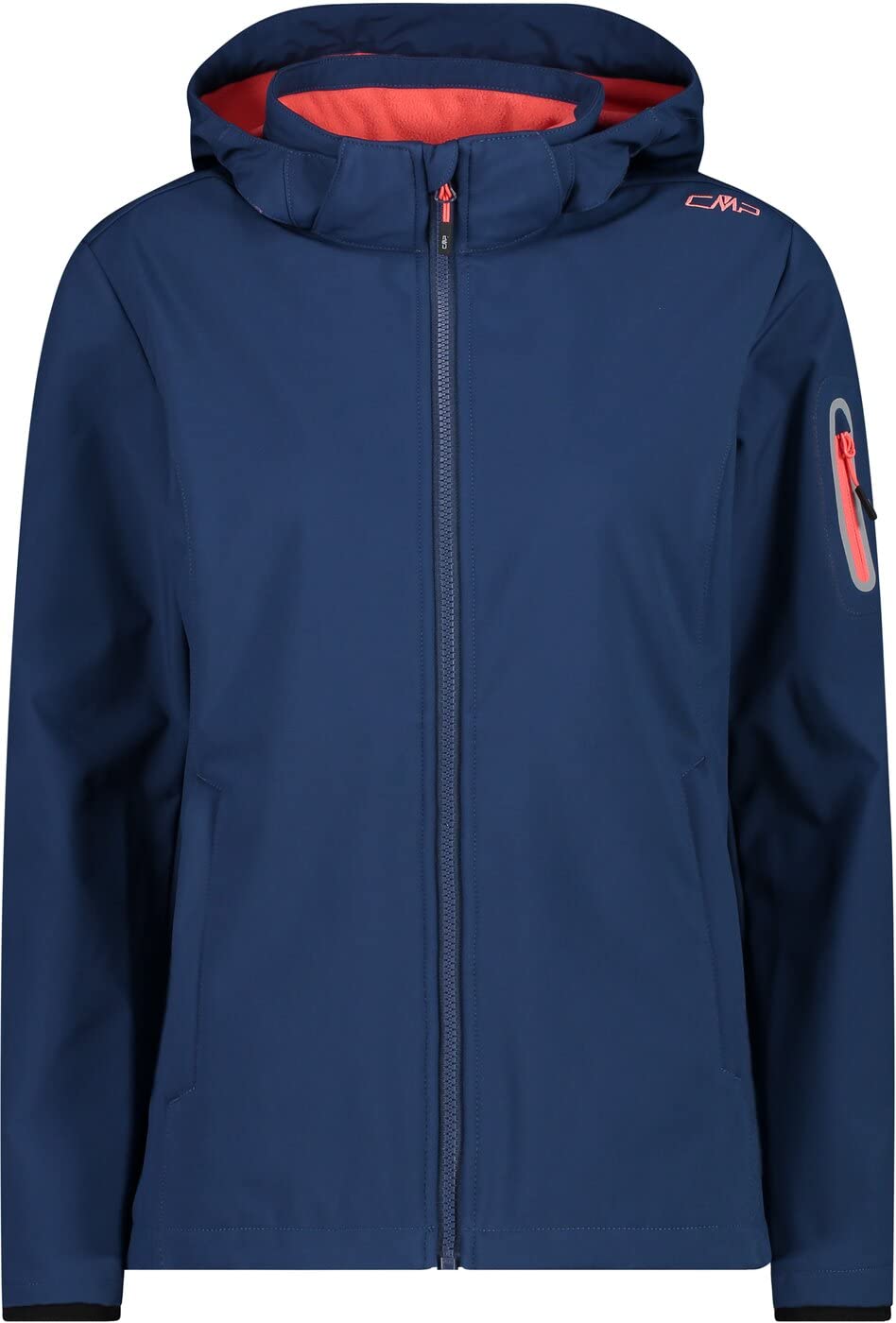 CMP, Windproof and waterproof Softshell jacket WP 7,000, BLUE-RED KISS, D44, Blau-Rot Kiss
