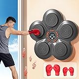 Musik Boxen Maschine, Elektronische Boxmaschine, Heimwandhalterung Mit Bluetooth-Verbindung, mit RGB-Beleuchtung Boxing Training Machine con USB Wiederaufladbar für Erwachsene Kinder (Farbe : Box mac