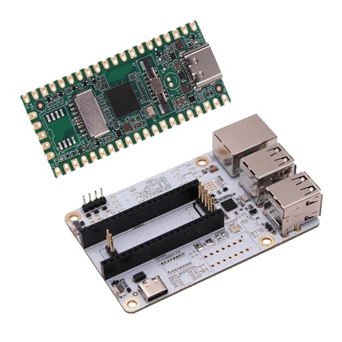 Veciado Entwicklungskarte RISC-V Milk-V Duo + Erweiterungskarte USB-Hub CV1800B Linux-Unterstützung für IoT-Fans, langlebig, einfach zu bedienen