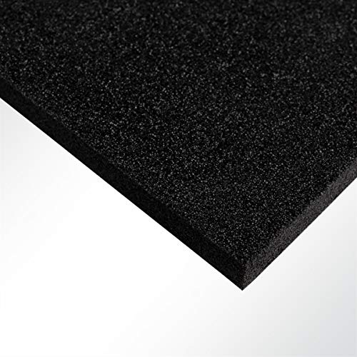 Plastazote® LD29 Polyethylen PE Schaumstoff Hartschaumstoff schwarz 100x50x3cm