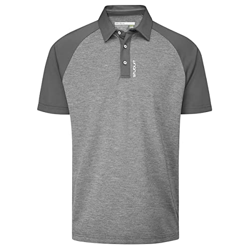 Stuburt Golf Herren Feuchtigkeitsdicking Golf Poloshirt - Slate Grau - S