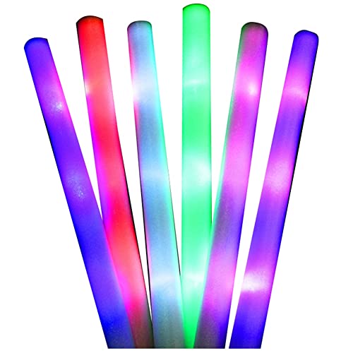 QUR 12 StüCk LED- RGB LED Glow Foam Stick Jubelrohr Dunkellicht Geburtstag Hochzeit Party Supplies