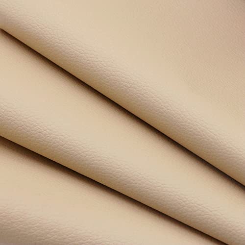 1 Stück große Größe 100 x 137 cm selbstklebende PU-Leder-Stoff-Aufkleber für Sofa-Reparaturflicken zum Aufkleben (beige)