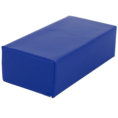 Stufen- und Lagerungskissen in den Maßen 50cm x 25cm x 15cm und 5 verschiedenen Farben erhältlich - Entlastungskissen - Kunstlederbezug - Entspannung, blau 50 x 25 x 15cm