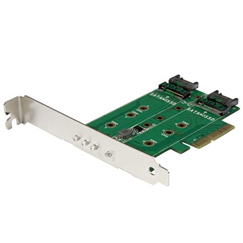 StarTech.com 3 Port M.2 SSD (NGFF) Adapterkarte - 1x PCIe (NVMe) M.2, 2x SATA III M.2 - PCIe 3.0 - PCI Express 3.0 M.2 NGFF Karte
