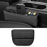 HIPATU Aufbewahrungsbox für Autositze für Mercedes Benz M Class ML W163 W164 W166 320 350 400 500, Autositz Seitentaschen Organizer Lückenfüller Zubehör,C-Black