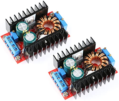 TECNOIOT 2 Stück DC-DC 9-35 V bis 1-35 V 80 W Step Up Down Buck Boost Konverter Power Supply Modul