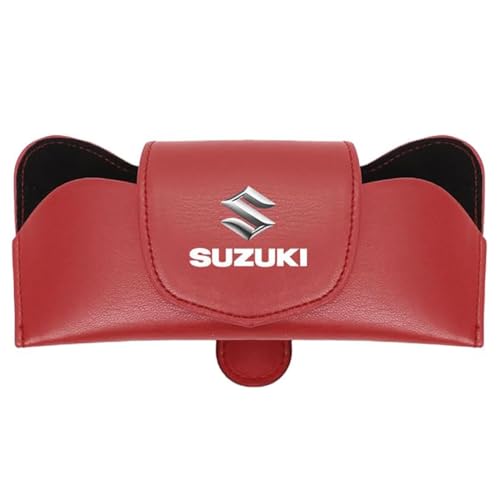 BAVIEN Auto Sonnenblenden Brillenclip, für Suzuki Grand Vitara (2022) Mit Auto Abzeichen Sonnenbrillen Aufbewahrungsbox,F