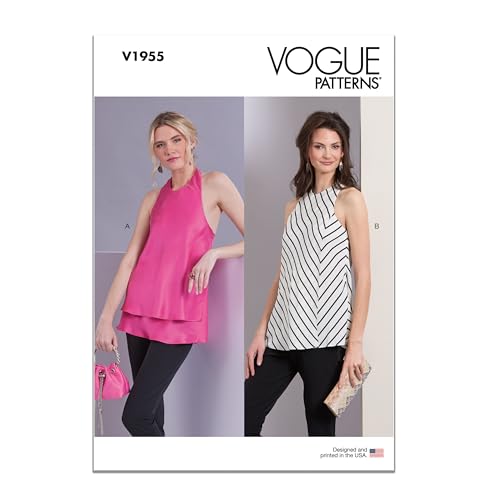 Vogue V1955Y5 Damen-Tops, Y5, Gr. 46-50