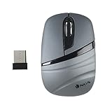 NGS ASH DUAL- kabellose Mini-Multi-Device-Maus, 24 GHZ, mit Bluetooth 5.0 Technologie, Reichweite 10 M, 1200 DPI, Farbe Schwarz