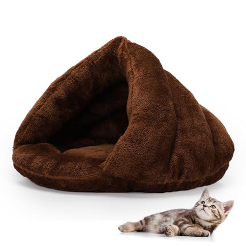 Indoor Dreieck Bett für Haustiere: Katzenhöhle Hund Winddicht Warm Haus Winter Bettwäsche Schlaf