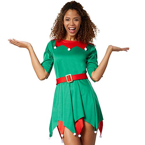 dressforfun 900847 Sexy Damen Elfen Kostüm, Wichtel Weihnachtself - Diverse Größen - (S | Nr. 303415)