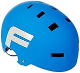 FISCHER BMX Fahrradhelm, Radhelm, Dirt Bike Helm Wings, L/XL, 58-61cm, blau weiß, TÜV geprüft