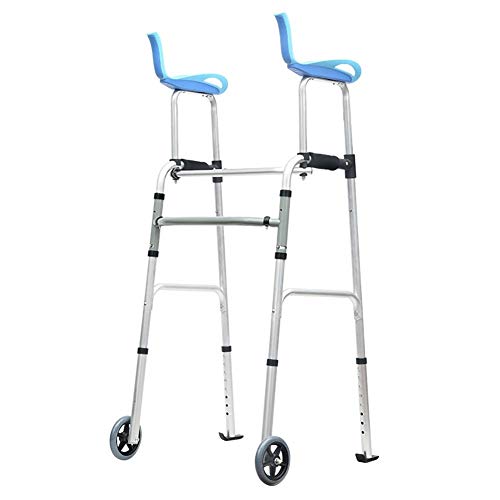 Rollator für ältere Menschen mit Behinderungen, mit Armlehne und Rädern, tragbarer, leichter aufrechter Walker, Hemiplegie-Rehabilitationswalker (Style : Style1)