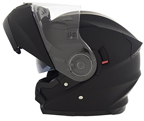 CRUIZER Helm Modular Motorrad zugelassen ece-22 – 05, schwarz matt, Größe XL