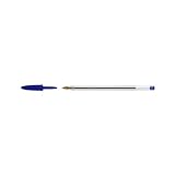 Vorteilspack Kugelschreiber mit Kappe BIC® Cristal® Original, 0,4 mm, blau o. schwarz, 100 Stück blau