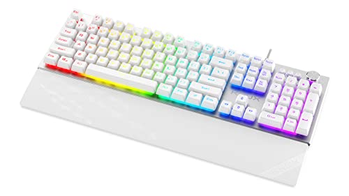 KRUX Frost Silver-White RGB Gaming Keyboard | KRX0133