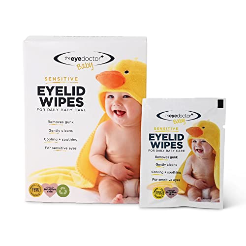 The Eye Doctor Augenlidtücher Empfindliche Babyaugen - 260x Steril Tücher Tägliche Babypflege - Frei Von Konservierungsmitteln, Reinigungsmitteln & Duftstoffen - Einzeln Versiegelte Tücher