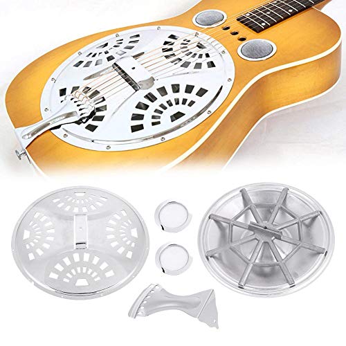 Souong Zubehör-Set für Resonator-Gitarre, mit Soundhole Steg, Spinnen, Resonatorkegel, Resonator-Kegel