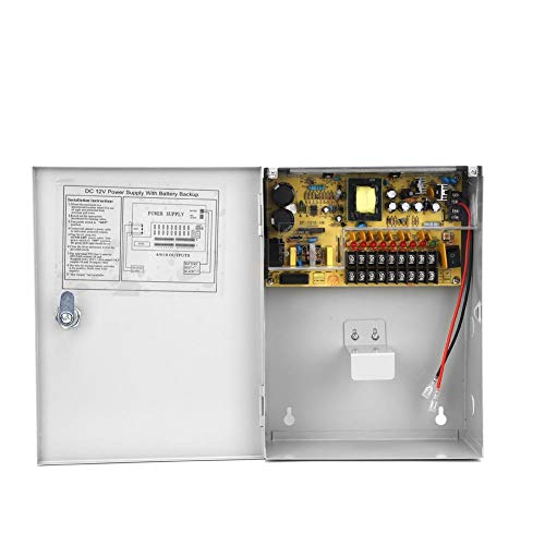 12V 10A Zugangskontroll-Netzteilbox, USV PWM-Backup-Batteriebox mit verzögerter Ausschaltfunktion, Netzteil-Schaltbox