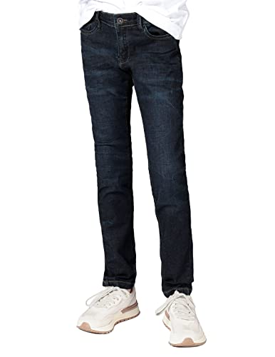 Staccato Jungen Jeans - elastischer Stretchstoff, weitenverstellbarer Innenbund, Straight Leg - Passform: Regular Fit, Farbe: Blue Denim, Größe: 158