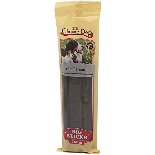 Classic Dog Snack Big Sticks mit Pansen | 16x 3er Pack