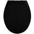 WENKO WC-Sitz »Kos«, Thermoplast, oval, mit Softclose-Funktion - schwarz