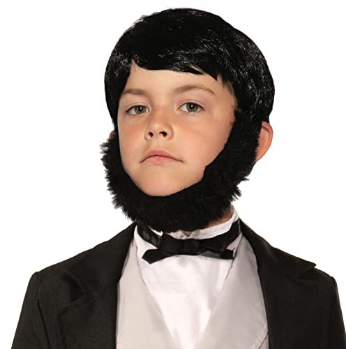 Forum Novelties Child's Lincoln Wig and Beard Set, As Shown, One Size