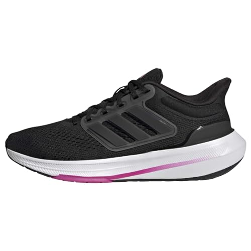 adidas Damen ULTRABOUNCE W Sneaker, core Black/core Black/Lucid Fuchsia, 38 EU