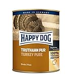 Happy Dog Fleisch Dosen Truthahn Pur, 800 g, 6er Pack (6 x 800 g)